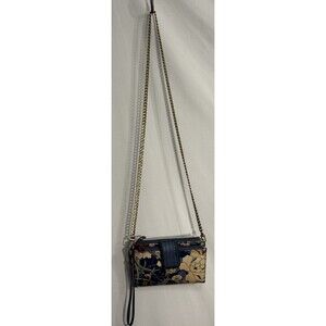 Sakroots Crossbody/Wristlet Denim Blue Coated Sz 7.25 X5.5x X1.5